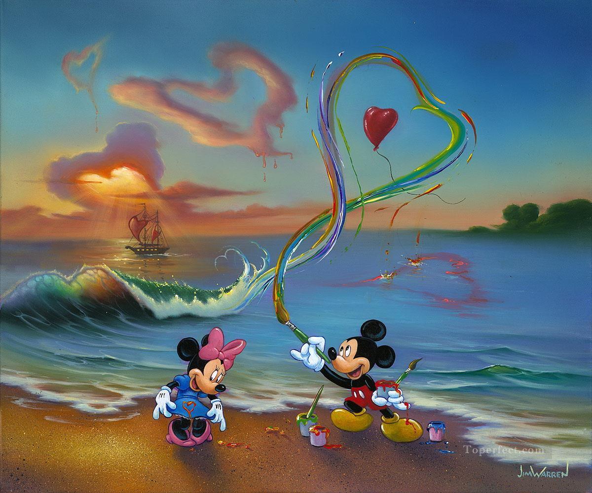Mickey The Hopeless Romantic Fantasy Oil Paintings